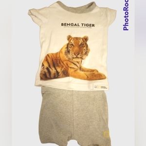 National geographic tee and bottom Set